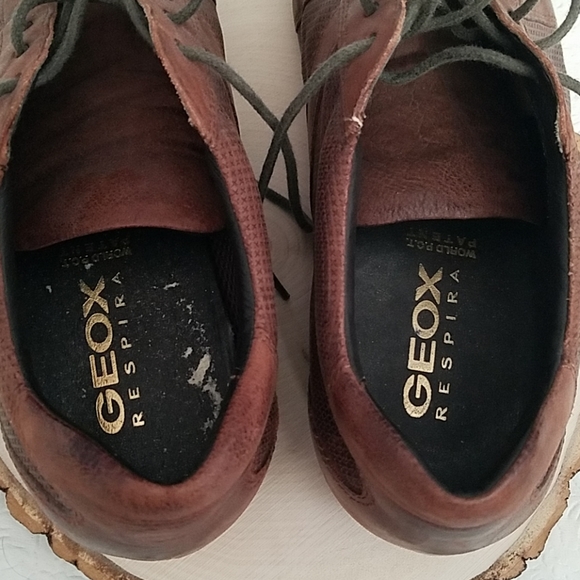 Geox Respira Mens Brown Shoes Sz 40 - Picture 4 of 6